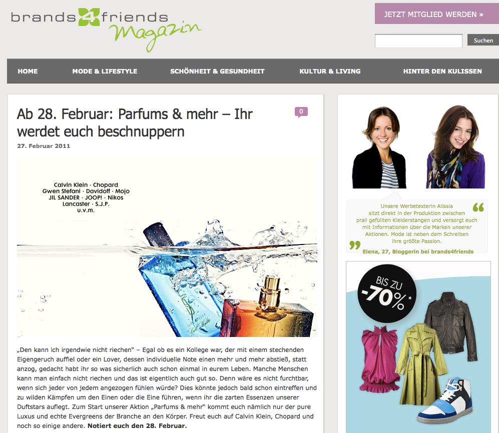 Brands4Friends: Parfum Sale Brands4Friends: Parfum Sale